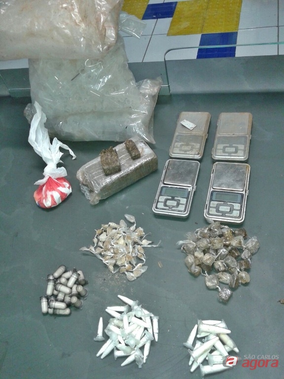 A droga foi apreendida pela PM. Foto: Osni Martins -