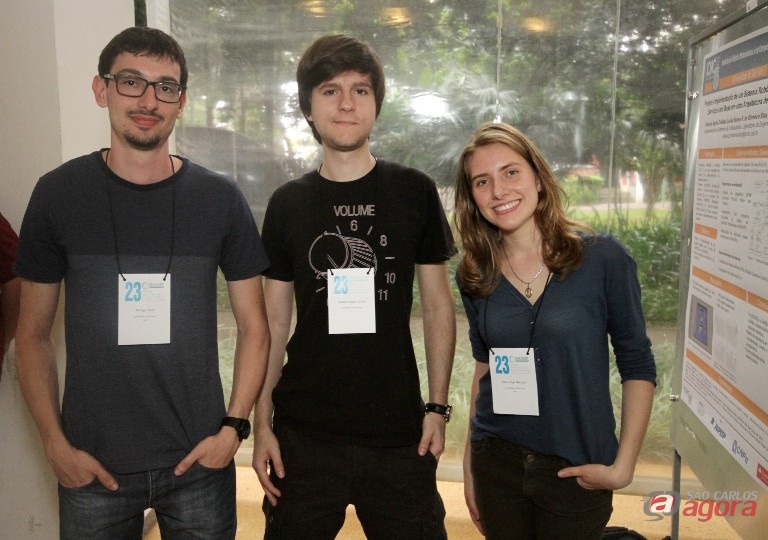 Rodrigo, Eduardo e Elisa são autores de três dos projetos selecionados. Foto: Henrique Fontes -