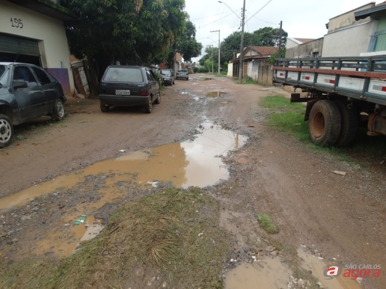 Rua Luiz Lázaro Zamenhof está em situação crítica. Foto: Divulgação -