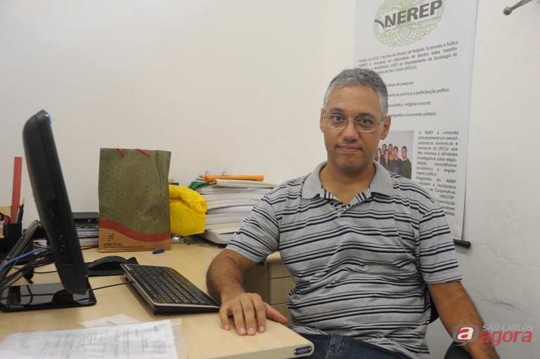 André Ricardo de Souza coordena estudos na área de sociologia da religião. Foto: Enzo Kuratomi -