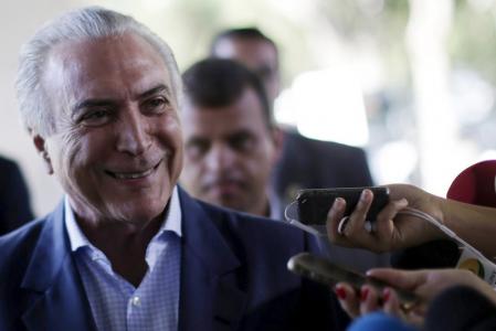 Vice-presidente Michel Temer em chegada ao Palácio do Planalto, em Brasília. Foto: Reuters/Ueslei Marcelino -