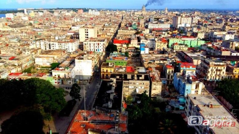 Bairro de Vedado, em Havana, vista do alto de um prédio. Foto: David C. Fugazza - 