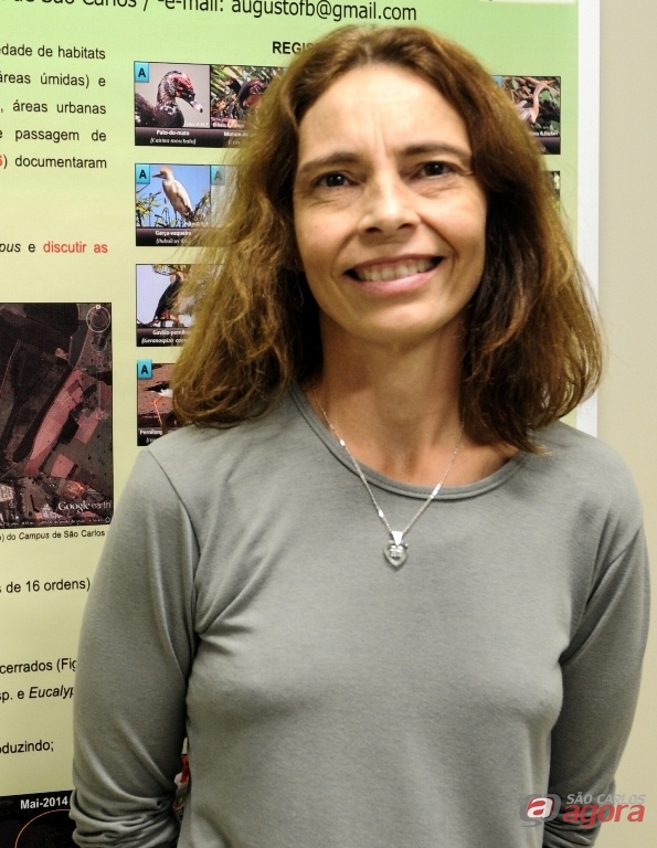Liane Printes, chefe do Departamento de Apoio a Educação Ambiental da UFSCar. Foto: Letícia Longo -