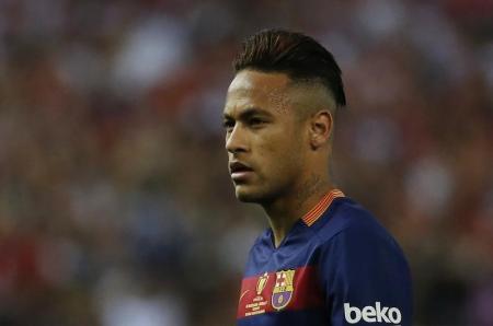 Atacante Neymar, do Barcelona, durante final da Copa do Rei, contra o Sevilla, em Madri. Foto: Reuters/Juan Medina -
