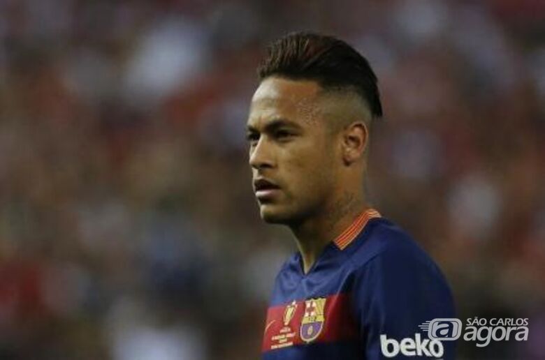 Atacante Neymar, do Barcelona, durante final da Copa do Rei, contra o Sevilla, em Madri. Foto: Reuters/Juan Medina - 