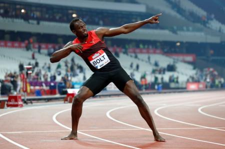 Velocista jamaicano Usain Bolt durante evento em Londres. Foto: Reuters/Eddie KeoghLivepic -