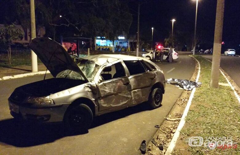 Jovem de Araraquara morreu depois do carro capotar. Foto: Gabriel Tedde/Marilia Noticia - 