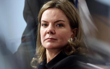 Gleisi, durante julgamento do impeachment de Dilma no Senado. Foto: Reuters/Adriano Machado -