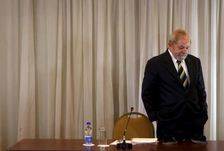 Ex-presidente Luiz Inácio Lula da Silva participa de coletiva de imprensa com jornalistas estrangeiros em São Paulo. Foto: Reuters/Paulo Whitaker/File Photo -