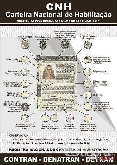 Carteira Nacional de Habilitação ganha novo layout a 