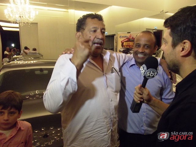 Geraldo ganhou o maior prêmio, um Audi Sedan. (foto FM Integração) -