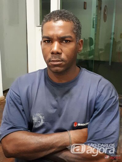 Leandro da Cruz confessou a pr&aacute;tica do duplo homic&iacute;dio. (foto Luciano Lopes) - 