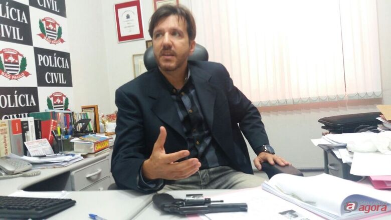 Delegado Gilberto de Aquino da DIG. (foto Milton Rogério) -
