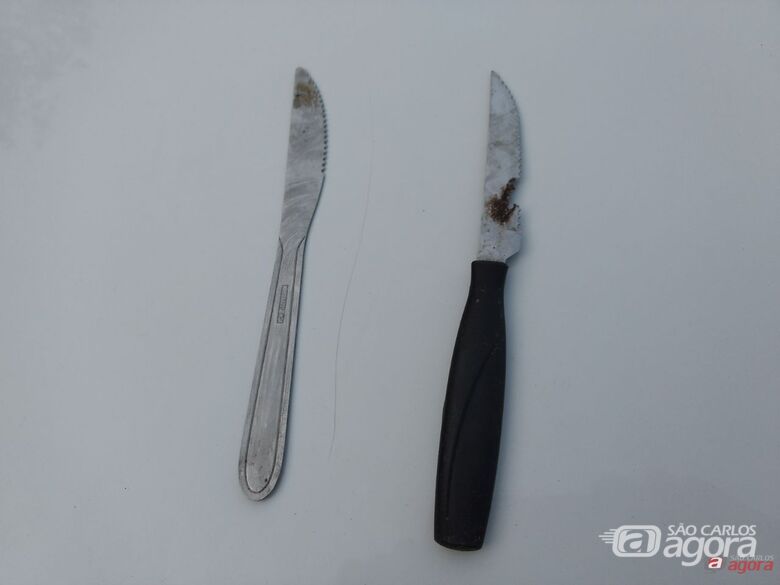 Acusado de furtar residência é detido com duas facas na Vila Marina - 