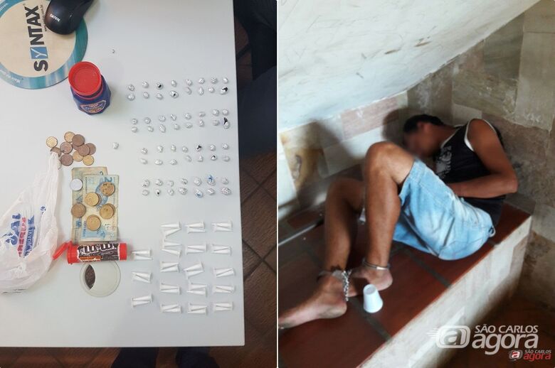 Rapaz é flagrado com cocaína e crack no São Carlos VIII - 
