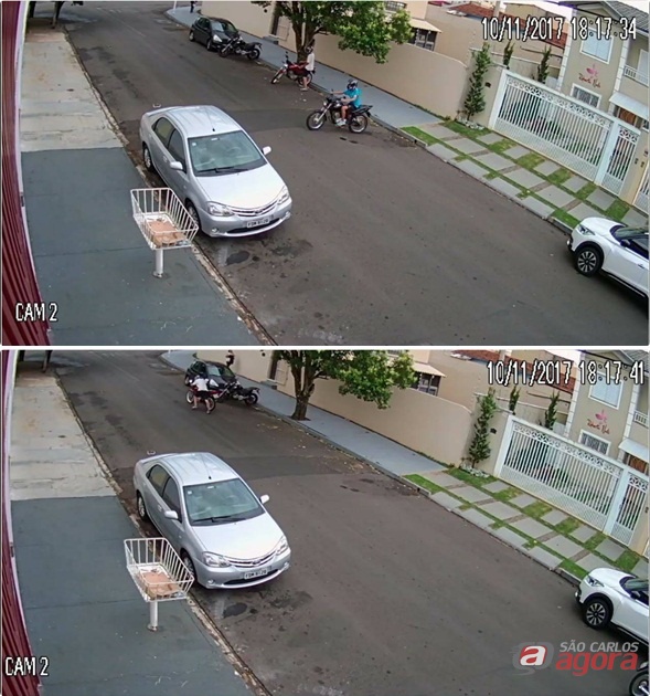 Dupla furta moto no Santa Felícia -