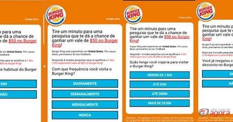 Não caia no golpe do falso cupom do Burger King no WhatsApp - 