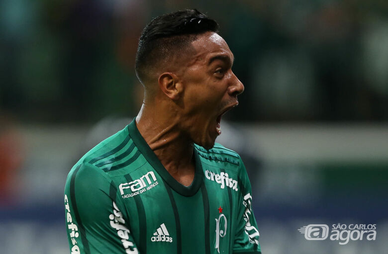 Antonio Carlos abriu o placar na vitória palmeirense - Crédito: César Greco/Agência Palmeiras