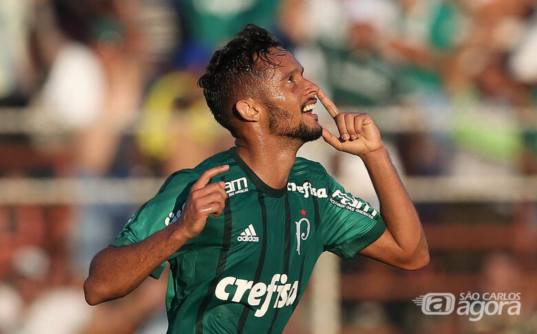 Scarpa desencantou e fez dois gols na vitória frente o Ituano - Crédito: Cesar Greco/Agência Palmeiras/Divulgação