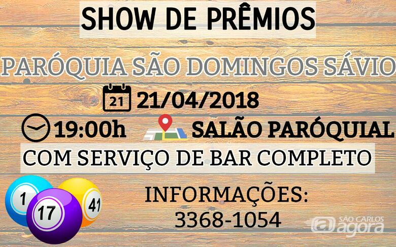 Paroquia São Domingos Sávio promove show de prêmios - 