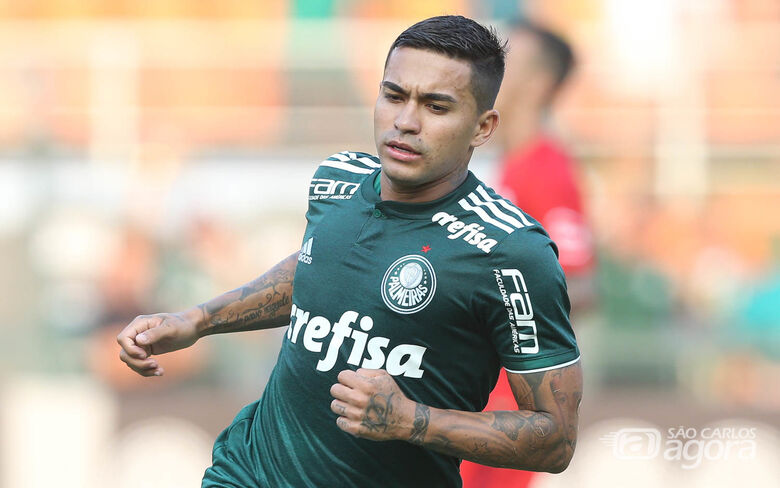 Com gol de Dudu, o Palmeiras superou o Internacional na Arena - Crédito: Cesar Greco/Agência Palmeiras/Divulgação