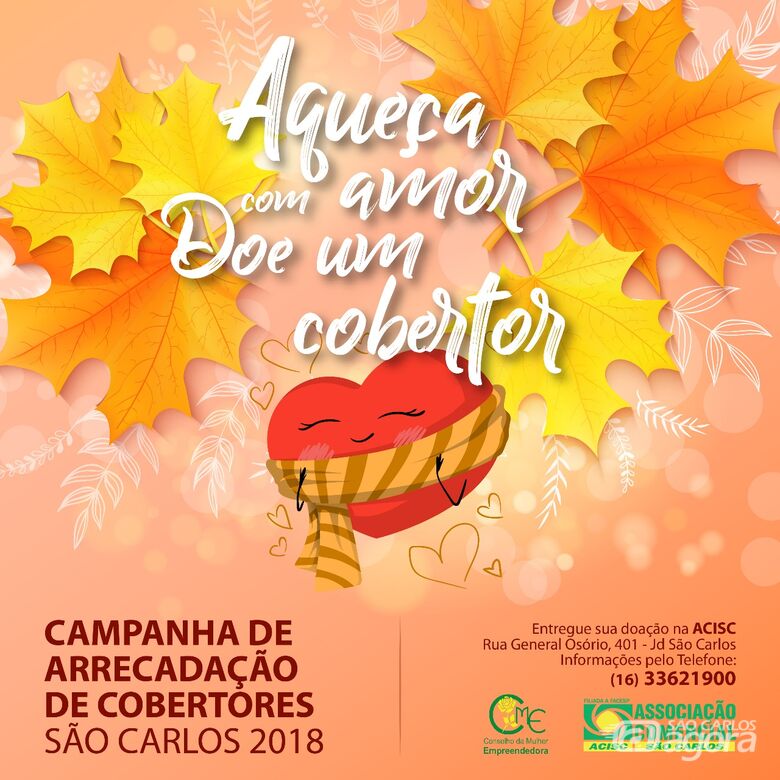 Acisc e CME lançam campanha de arrecadação de cobertores - Crédito: Divulgação