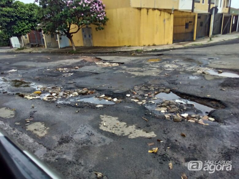 Rua no Jardim Centenário é motivo de revolta e reclamação - Crédito: Divulgação