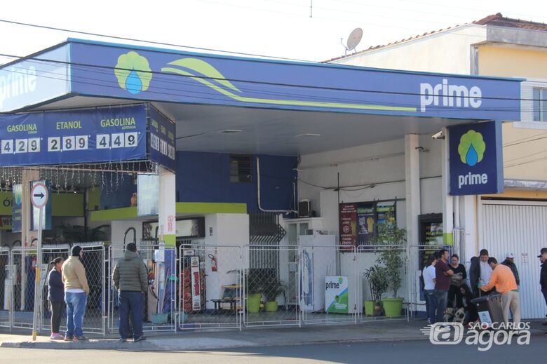 Posto de combustíveis na Sallum está “seco” - Crédito: Maycon Maximino