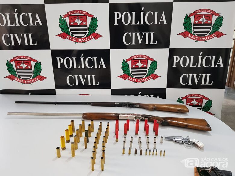 DIG apreende armas e munições em residência - Crédito: Divulgação/Polícia Civil