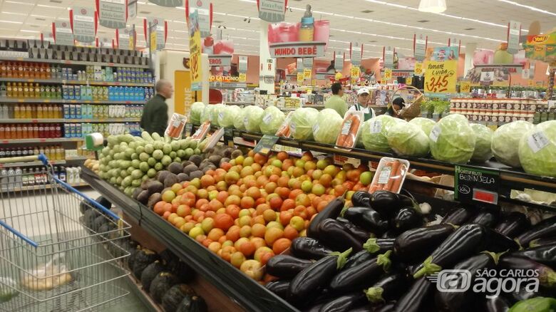 Alimentos perecíveis devem faltar no final de semana em São Carlos; pelo menos nos supermercados - Crédito: Marcos Escrivani