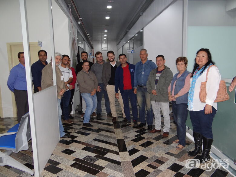 Vereadores e autoridades em visita ao AME na última segunda-feira - Crédito: Divulgação