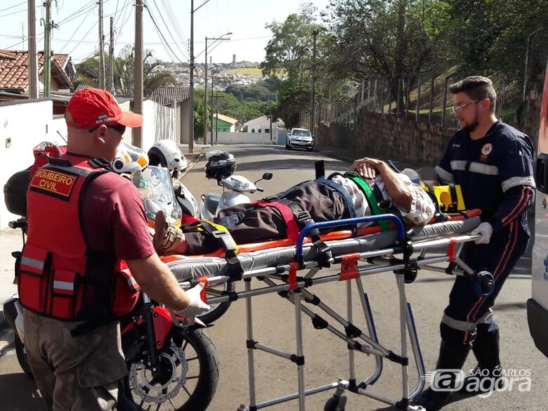 Pedreiro desmaiou e foi socorrido pelo Samu à Santa Casa - Crédito: Maycon Maximino