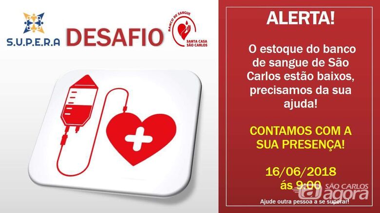 Supera lança desafio e faz campanha para doação de sangue -