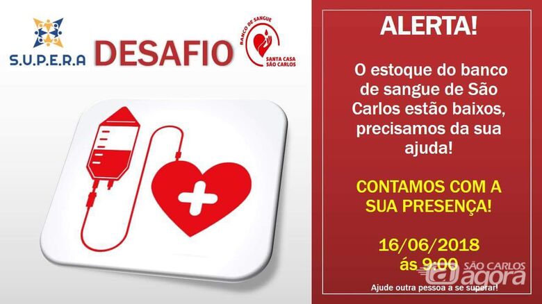 Supera lança desafio e faz campanha para doação de sangue - 