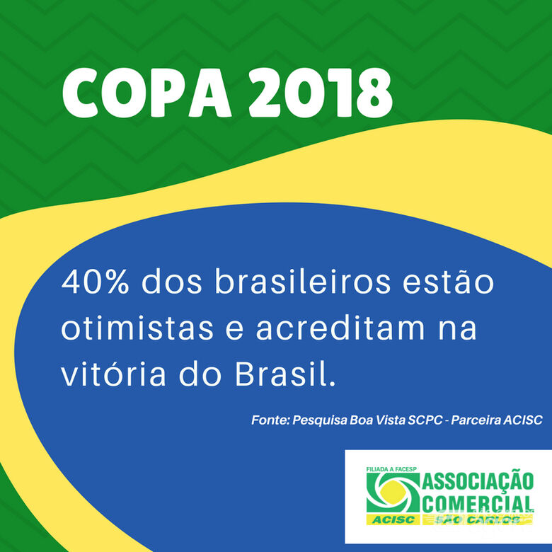 40% dos brasileiros estão otimistas e acreditam na vitória do Brasil -