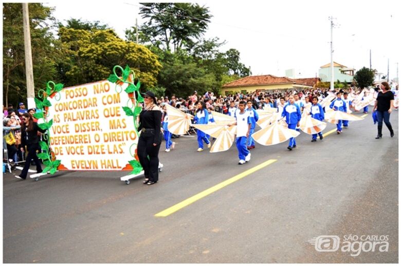 Desfile cívico encerra comemorações de aniversário de Ibaté - Crédito: Divulgação