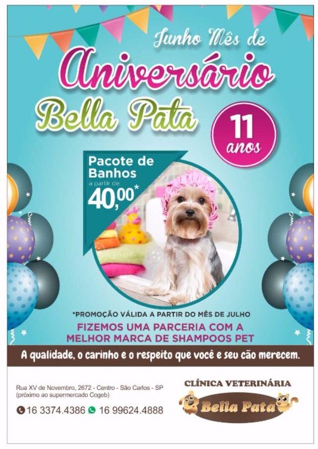 Com promoções especiais, Bella Pata completa 11 anos -