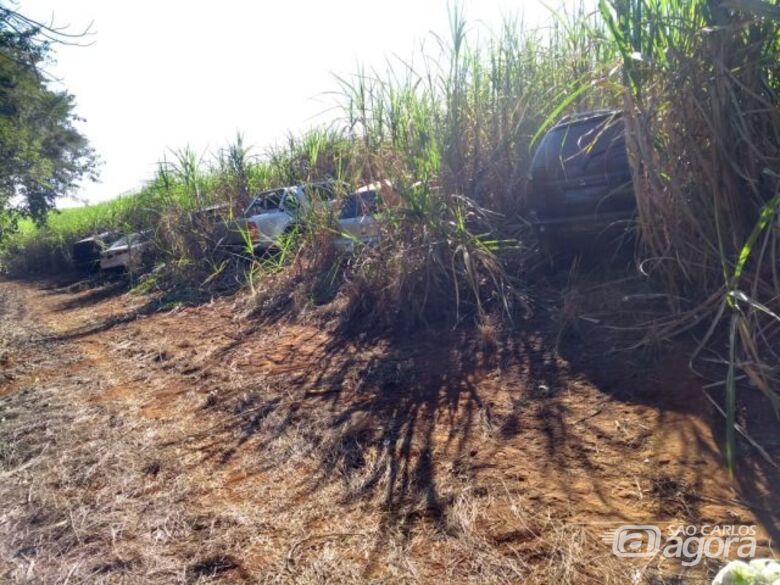 Veículos usados por quadrilha que atacou bancos em Rio Claro são localizados - Crédito: Grupo Rio Claro