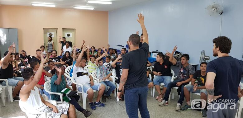 Alunos da Banda Marcial de Ibaté participam de workshop - Crédito: Divulgação