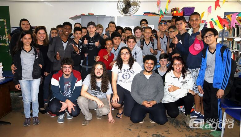 Cerca de 40 alunos participaram da atividade - Crédito: Talissa Fávero