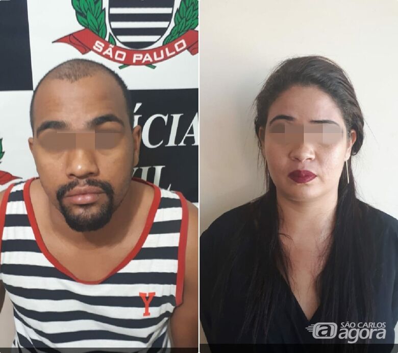 Casal se deu mal em São Carlos. - Crédito: Divulgação/Polícia Militar