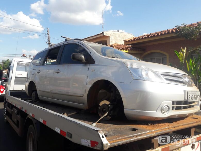PM localiza carro furtado na Barragem da Alegria - Crédito: Maycon Maximino