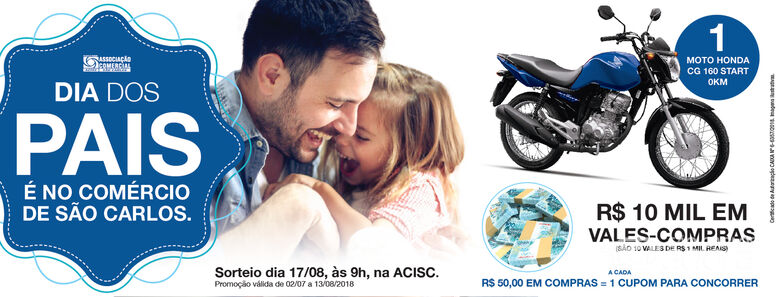 Acisc lança a campanha “Dia dos Pais 2018” -