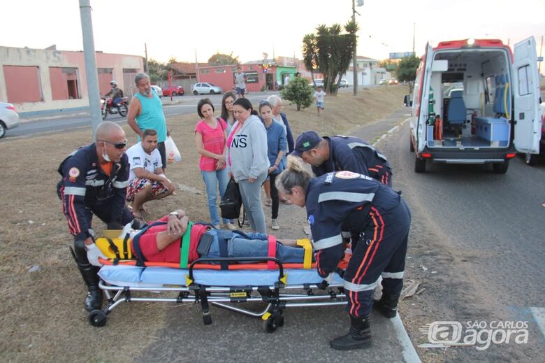 Homem é atropelado por carro no Santa Felícia - Crédito: Maycon Maximino
