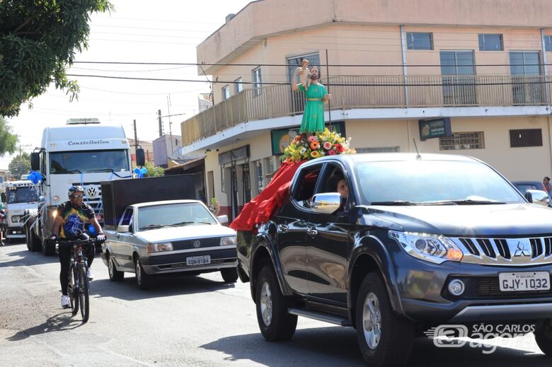 Mais de 100 veículos participam da carreata de São Cristóvão - Crédito: Marco Lúcio