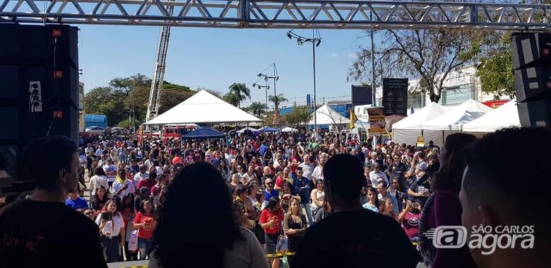Quebrando o Silêncio reúne milhares de pessoas no Centro de São Carlos - Crédito: Divulgação