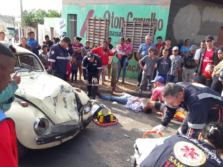 Violenta colisão deixa casal ferido no Antenor Garcia - Crédito: Maycon Maximino e Nilson