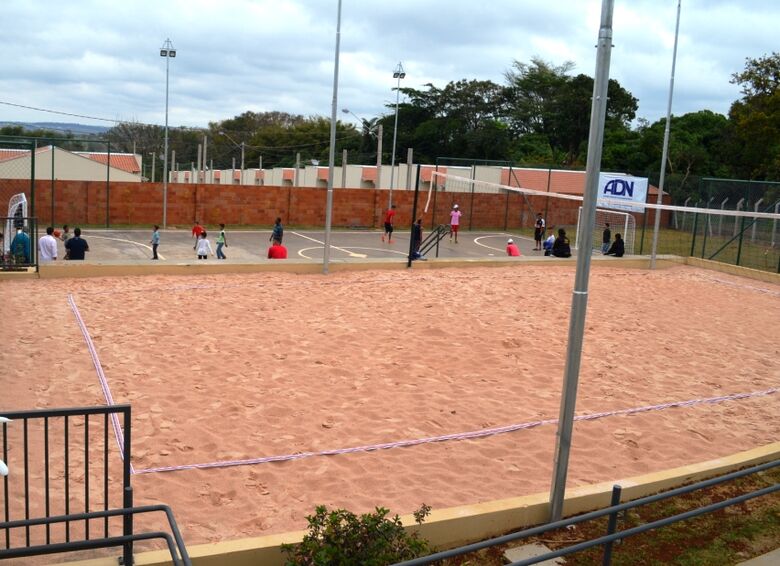 Área esportiva é nova opção de lazer em Água Vermelha - Crédito: Divulgação