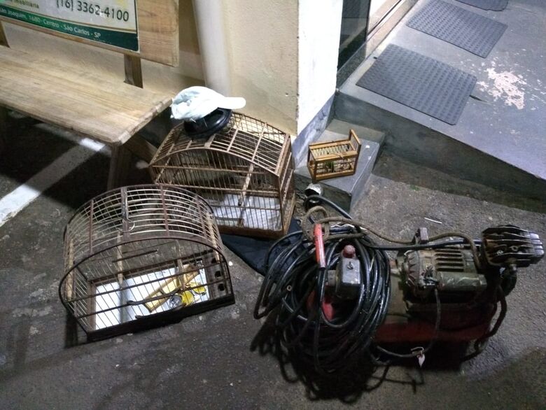 Dupla é detida com pássaro silvestre; um deles era procurado pela Justiça - Crédito: Divulgação