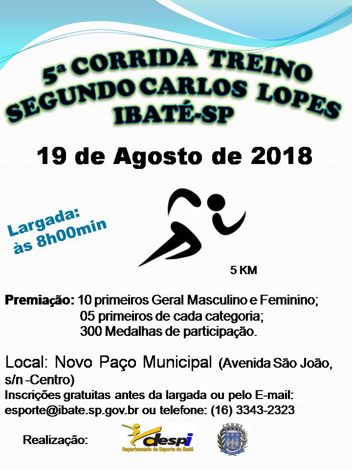 Corrida Treino de Rua acontece neste domingo em Ibaté -
